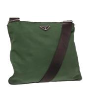 Prada Vintage Pre-owned Nylon prada-vskor Green, Dam