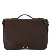 Hermès Vintage Pre-owned Canvas axelremsvskor Brown, Dam