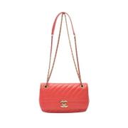 Chanel Vintage Pre-owned Laeder chanel-vskor Red, Dam