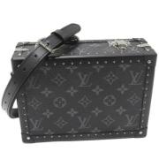 Louis Vuitton Vintage Pre-owned Canvas axelremsvskor Black, Dam