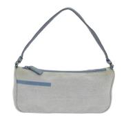 Prada Vintage Pre-owned Canvas prada-vskor Blue, Dam