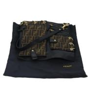 Fendi Vintage Pre-owned Laeder axelremsvskor Black, Dam