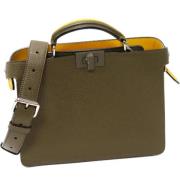 Fendi Vintage Pre-owned Laeder handvskor Green, Dam