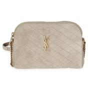 Yves Saint Laurent Vintage Pre-owned Mocka crossbodyvskor Beige, Dam