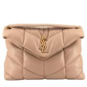 Yves Saint Laurent Vintage Pre-owned Laeder handvskor Beige, Dam