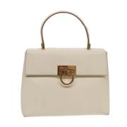 Salvatore Ferragamo Pre-owned Pre-owned Laeder handvskor White, Dam