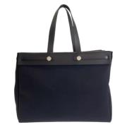 Hermès Vintage Pre-owned Canvas totevskor Black, Dam