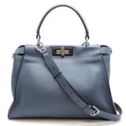 Fendi Vintage Pre-owned Laeder fendi-vskor Blue, Dam