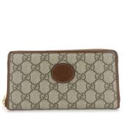 Gucci Vintage Pre-owned Canvas plnbcker Beige, Dam