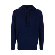 MC2 Saint Barth Blå Navy Lamswool Tröja Blue, Herr