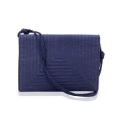 Fendi Vintage Pre-owned Satin fendi-vskor Blue, Dam