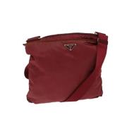 Prada Vintage Pre-owned Nylon prada-vskor Red, Dam