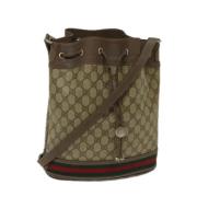 Gucci Vintage Pre-owned Canvas gucci-vskor Brown, Dam