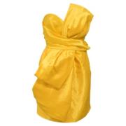 Moschino Pre-Owned Pre-owned Satin klnningar Yellow, Dam