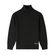 A.p.c. Svart Polotröja Walter Black, Herr