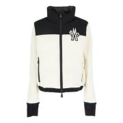 Moncler Stilren Stickad Cardigan Tröja Beige, Dam