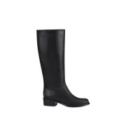 AGL Läderstövel med 4 cm klack Black, Dam