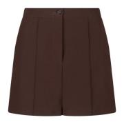 Pinko Bruna skräddade shorts med veck Brown, Dam