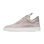 Filling Pieces Låg Top Ripple Nubuck Gips Gray, Herr