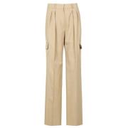 Sportmax Casual Denim Byxor Brown, Dam