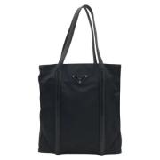 Prada Vintage Pre-owned Canvas prada-vskor Black, Dam