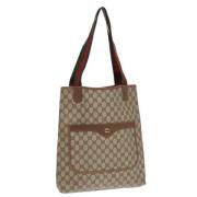 Gucci Vintage Pre-owned Laeder totevskor Beige, Dam