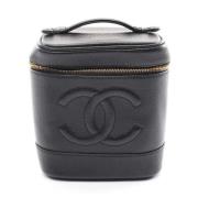 Chanel Vintage Pre-owned Canvas chanel-vskor Black, Dam