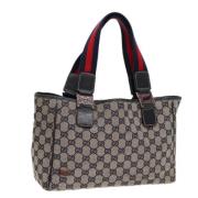 Gucci Vintage Pre-owned Canvas totevskor Beige, Dam