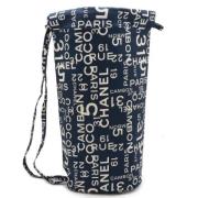 Chanel Vintage Pre-owned Canvas axelremsvskor Blue, Dam