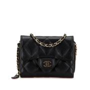 Chanel Vintage Pre-owned Laeder plnbcker Black, Dam