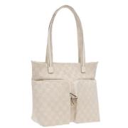 Gucci Vintage Pre-owned Canvas totevskor Beige, Dam