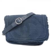 Chanel Vintage Pre-owned Canvas chanel-vskor Blue, Dam