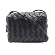 Bottega Veneta Vintage Pre-owned Laeder axelremsvskor Black, Dam