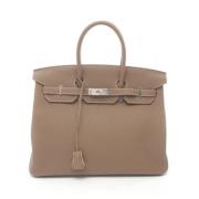 Hermès Vintage Pre-owned Laeder handvskor Gray, Dam