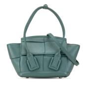 Bottega Veneta Vintage Pre-owned Laeder axelremsvskor Blue, Dam