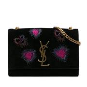 Yves Saint Laurent Vintage Pre-owned Mocka crossbodyvskor Black, Dam