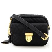 Prada Vintage Pre-owned Canvas crossbodyvskor Black, Dam