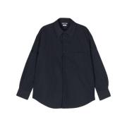 Thom Browne Rivet Snap Front Skjortjacka Black, Herr