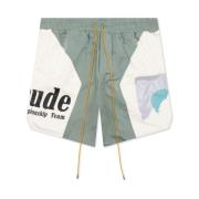 Rhude Senna Flight Logo Shorts Green, Herr