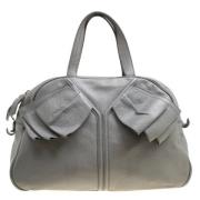 Yves Saint Laurent Vintage Pre-owned Laeder handvskor Gray, Dam