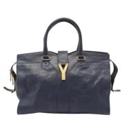 Yves Saint Laurent Vintage Pre-owned Laeder handvskor Blue, Dam