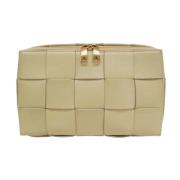 Bottega Veneta Vintage Pre-owned Laeder kuvertvskor Beige, Dam