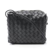 Bottega Veneta Vintage Pre-owned Laeder axelremsvskor Black, Dam