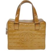 Chanel Vintage Pre-owned Laeder chanel-vskor Yellow, Dam