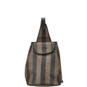 Fendi Vintage Pre-owned Canvas axelremsvskor Black, Dam