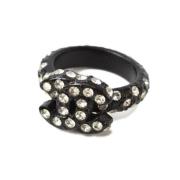 Chanel Vintage Pre-owned Plast ringar Black, Dam