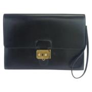 Hermès Vintage Pre-owned Laeder kuvertvskor Black, Dam