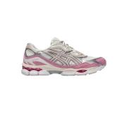 Asics Kräm Beige Rosa Sneakers 2024 Beige, Dam