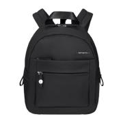 Samsonite Svart Nylon Ryggsäck med Fickor Black, Dam