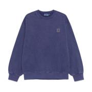 Carhartt Wip Tung Borstad Bomullströja Purple, Herr